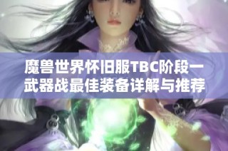 魔兽世界怀旧服TBC阶段一武器战最佳装备详解与推荐