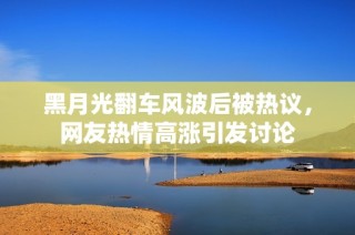 黑月光翻车风波后被热议，网友热情高涨引发讨论