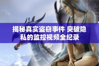 揭秘真实盗窃事件 突破隐私的监控视频全纪录