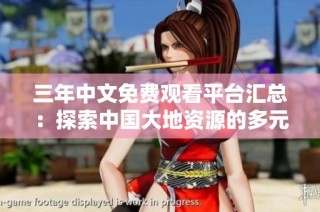三年中文免费观看平台汇总：探索中国大地资源的多元选择
