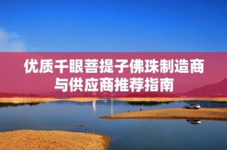 优质千眼菩提子佛珠制造商与供应商推荐指南
