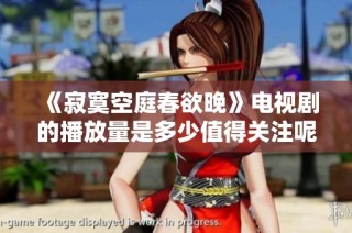 《寂寞空庭春欲晚》电视剧的播放量是多少值得关注呢