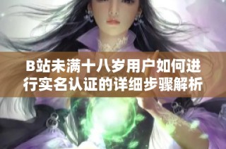 B站未满十八岁用户如何进行实名认证的详细步骤解析