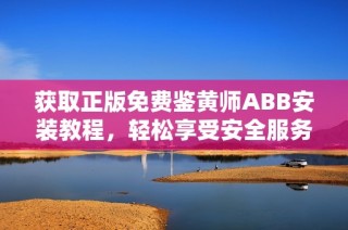 获取正版免费鉴黄师ABB安装教程，轻松享受安全服务