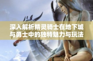 深入解析精灵骑士在地下城与勇士中的独特魅力与玩法创新