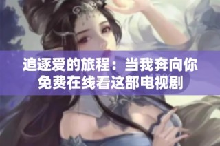 追逐爱的旅程：当我奔向你免费在线看这部电视剧