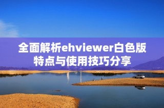 全面解析ehviewer白色版特点与使用技巧分享
