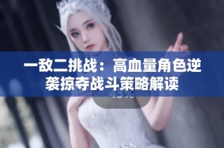 一敌二挑战：高血量角色逆袭掠夺战斗策略解读