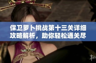 保卫萝卜挑战第十三关详细攻略解析，助你轻松通关尽享游戏乐趣