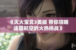 《灭火宝贝3美版 带你领略法国航空的火热挑战》