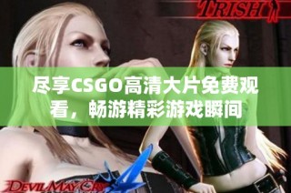 尽享CSGO高清大片免费观看，畅游精彩游戏瞬间