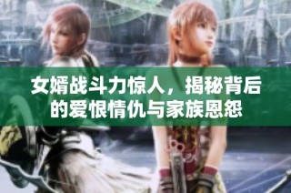 女婿战斗力惊人，揭秘背后的爱恨情仇与家族恩怨