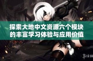 探索大地中文资源六个模块的丰富学习体验与应用价值