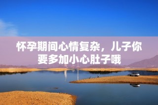 怀孕期间心情复杂，儿子你要多加小心肚子哦