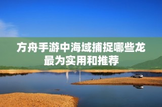 方舟手游中海域捕捉哪些龙最为实用和推荐