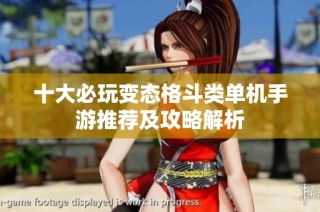 十大必玩变态格斗类单机手游推荐及攻略解析