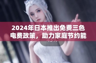 2024年日本推出免费三色电费政策，助力家庭节约能源支出