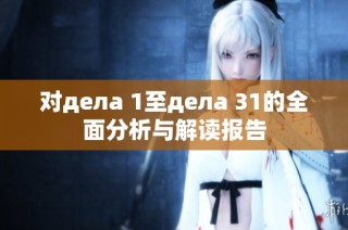 对дела 1至дела 31的全面分析与解读报告