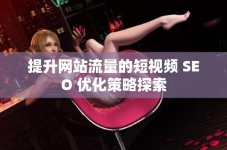 提升网站流量的短视频 SEO 优化策略探索