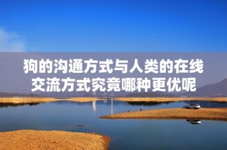 狗的沟通方式与人类的在线交流方式究竟哪种更优呢