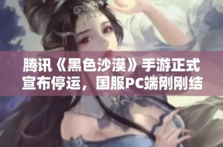 腾讯《黑色沙漠》手游正式宣布停运，国服PC端刚刚结束公测引发玩家关注
