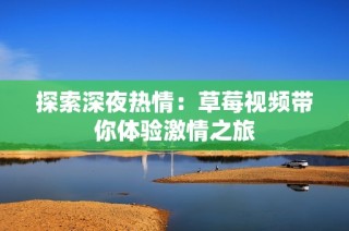 探索深夜热情：草莓视频带你体验激情之旅