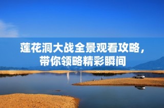 莲花洞大战全景观看攻略，带你领略精彩瞬间