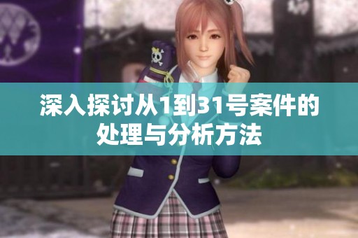 深入探讨从1到31号案件的处理与分析方法