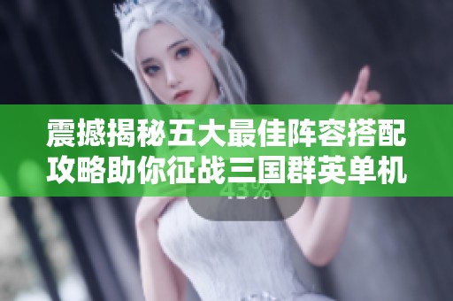 震撼揭秘五大最佳阵容搭配攻略助你征战三国群英单机版