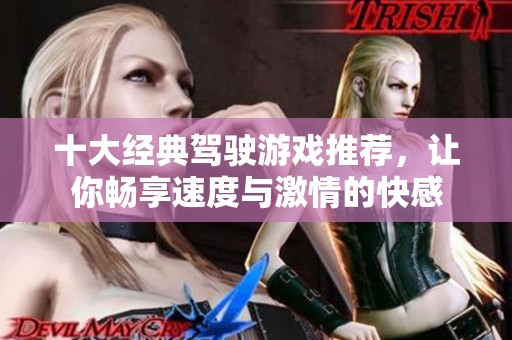 十大经典驾驶游戏推荐，让你畅享速度与激情的快感