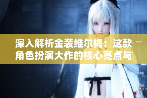 深入解析金装维尔梅：这款角色扮演大作的核心亮点与体验