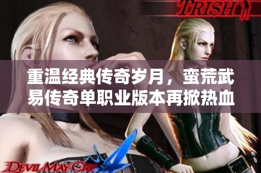 重温经典传奇岁月，蛮荒武易传奇单职业版本再掀热血风潮