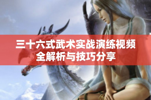三十六式武术实战演练视频全解析与技巧分享