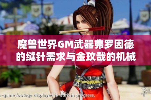魔兽世界GM武器弗罗因德的缝针需求与金玟哉的机械身份
