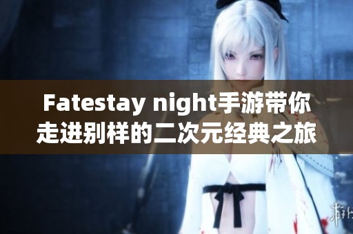 Fatestay night手游带你走进别样的二次元经典之旅