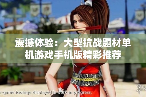 震撼体验：大型抗战题材单机游戏手机版精彩推荐
