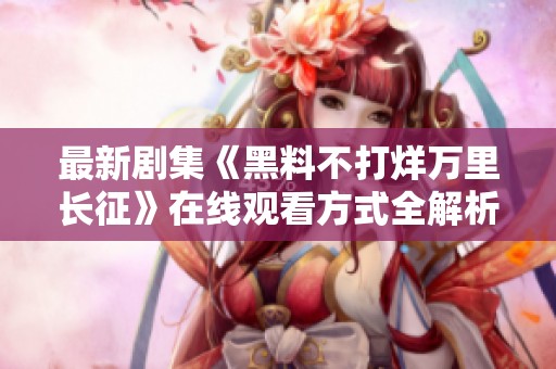 最新剧集《黑料不打烊万里长征》在线观看方式全解析