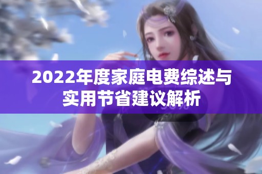 2022年度家庭电费综述与实用节省建议解析
