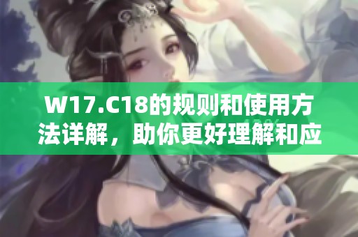 W17.C18的规则和使用方法详解，助你更好理解和应用
