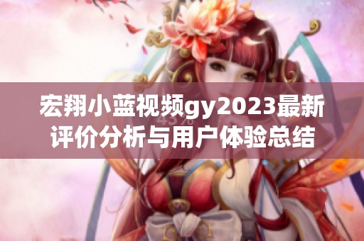 宏翔小蓝视频gy2023最新评价分析与用户体验总结