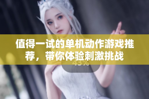 值得一试的单机动作游戏推荐，带你体验刺激挑战