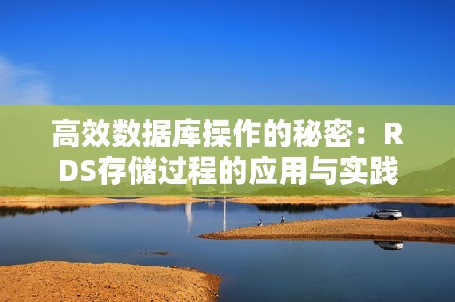 高效数据库操作的秘密：RDS存储过程的应用与实践