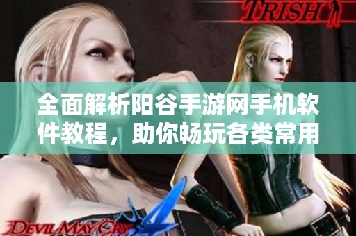 全面解析阳谷手游网手机软件教程，助你畅玩各类常用应用