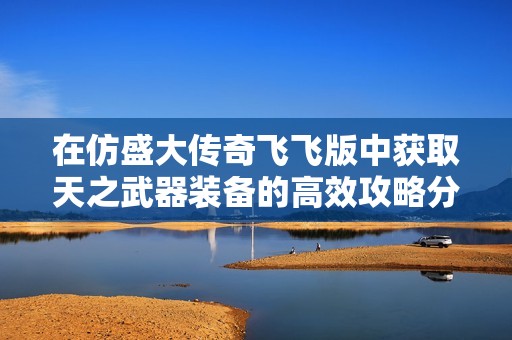 在仿盛大传奇飞飞版中获取天之武器装备的高效攻略分享