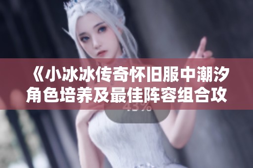 《小冰冰传奇怀旧服中潮汐角色培养及最佳阵容组合攻略》