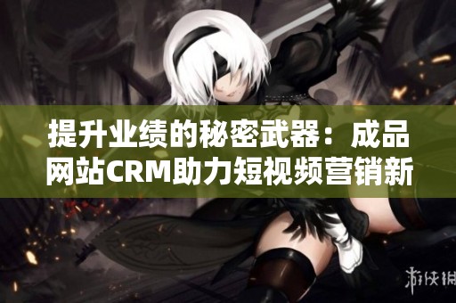 提升业绩的秘密武器：成品网站CRM助力短视频营销新趋势