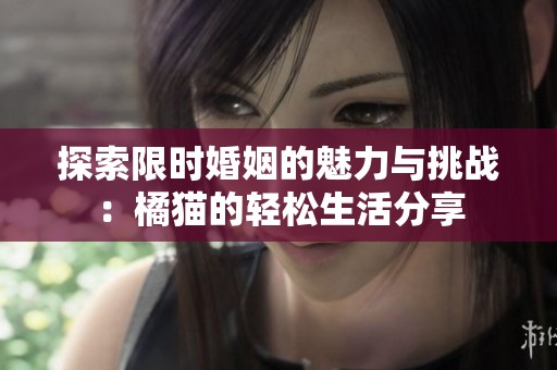 探索限时婚姻的魅力与挑战：橘猫的轻松生活分享