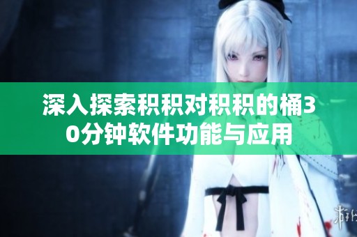 深入探索积积对积积的桶30分钟软件功能与应用
