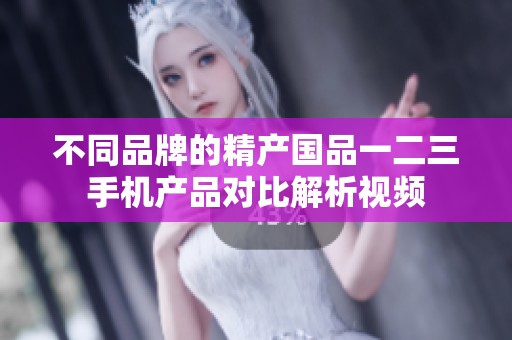 不同品牌的精产国品一二三手机产品对比解析视频