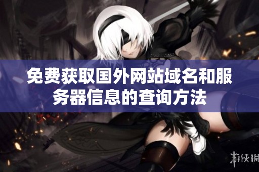 免费获取国外网站域名和服务器信息的查询方法